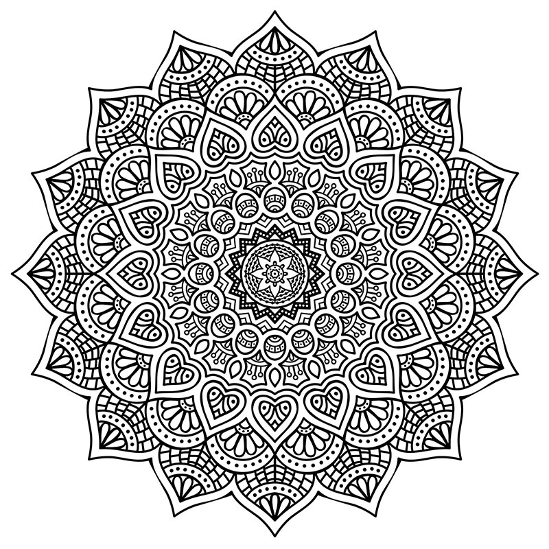 mandala coloring pages for adult therapy free - photo #8